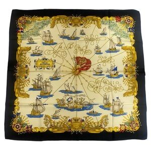 Hermes Vintage Silk Scarf Voiles De Lumiere Carre 90 By J. Metz